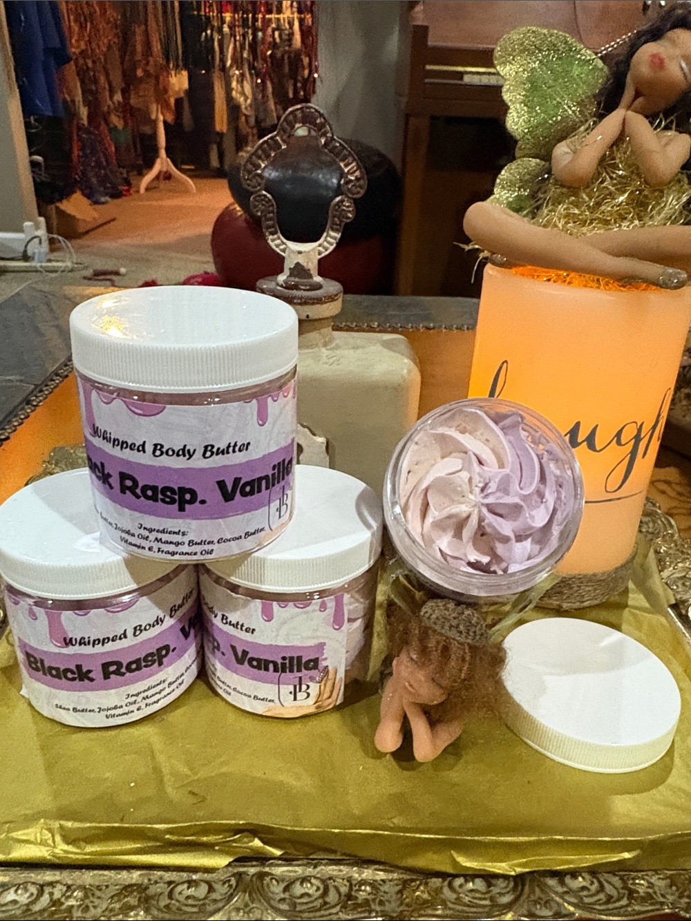 JBotanicals Whipped Body Butter - Black Raspberry Vanilla-Natural-Bundle3/$20mix